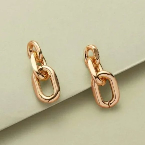 ⭐️❤️FREE Chain Drop Minimal Hipster Hippie Art Deco Pop Hip Modern Boho Earrings - Picture 1 of 4